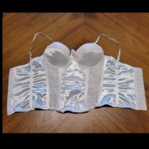 White Corset - Bridal Bustier/Cosplay Costume/Halloween Angel